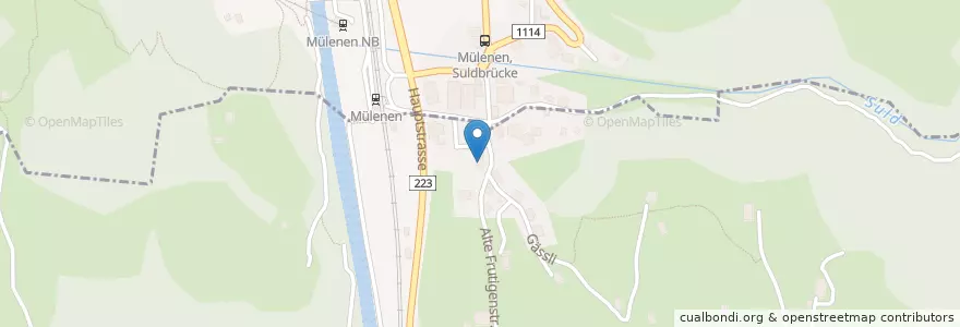 Mapa de ubicacion de Gasthof Bären en Schweiz/Suisse/Svizzera/Svizra, Bern/Berne, Verwaltungsregion Oberland, Verwaltungskreis Frutigen-Niedersimmental, Reichenbach Im Kandertal, Aeschi Bei Spiez.