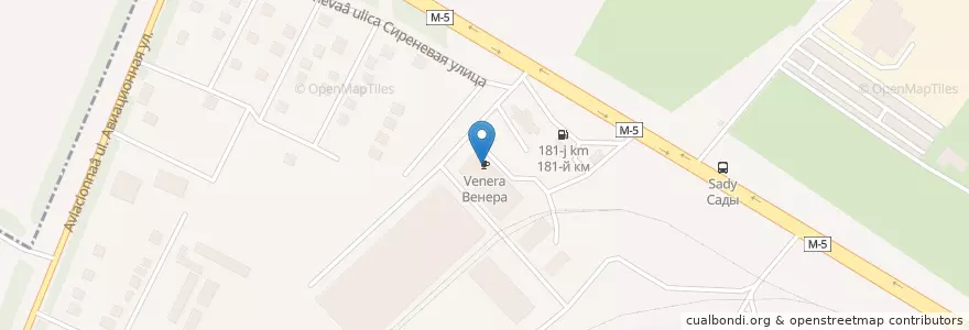 Mapa de ubicacion de Венера en Russia, Distretto Federale Centrale, Рязанская Область, Городской Округ Рязань.
