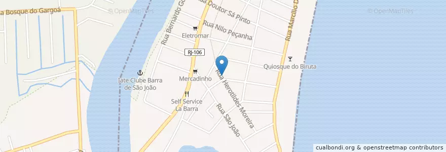 Mapa de ubicacion de Colégio Positiva en Brazilië, Regio Zuidoost, Rio De Janeiro, Região Geográfica Intermediária De Macaé-Rio Das Ostras-Cabo Frio, Região Geográfica Imediata De Macaé-Rio Das Ostras.