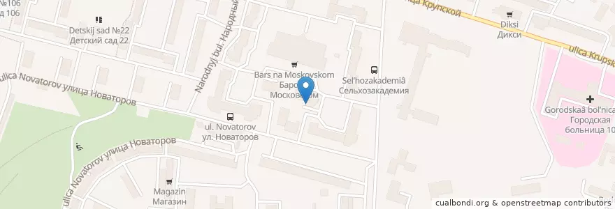 Mapa de ubicacion de Арт-Кафе en 러시아, Центральный Федеральный Округ, Рязанская Область, Городской Округ Рязань.