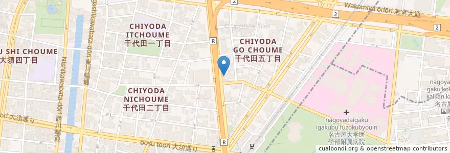 Mapa de ubicacion de ほんのり家 en Japan, Aichi Prefecture, Nagoya, Naka Ward.