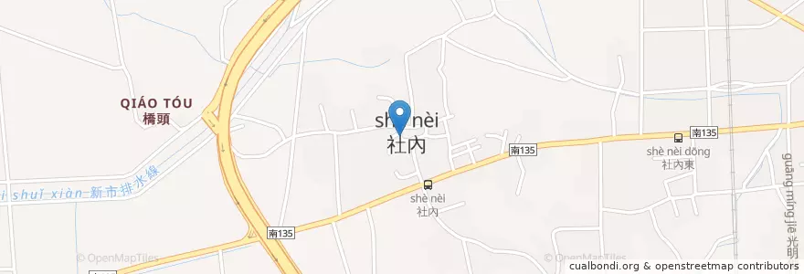 Mapa de ubicacion de 清水宮 en 臺灣, 臺南市, 新市區.