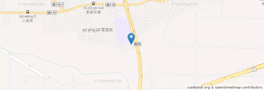 Mapa de ubicacion de 柳營郵局 en 台湾, 台南市, 柳営区.