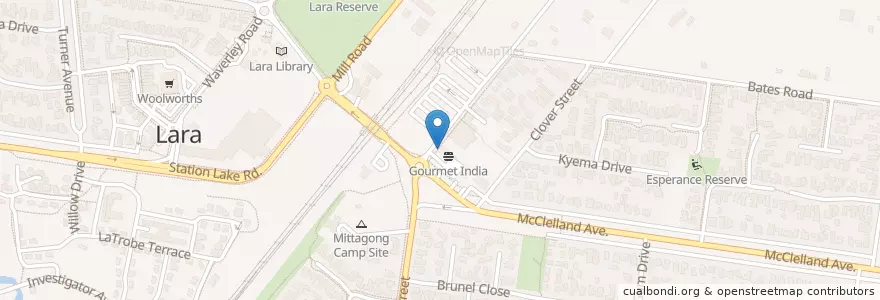 Mapa de ubicacion de Subway en Australia, Victoria, City Of Greater Geelong.