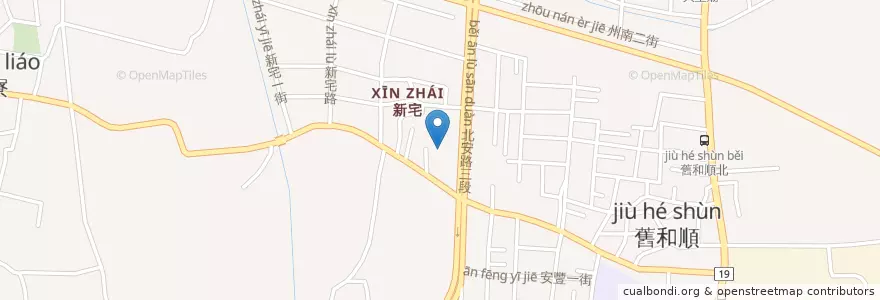 Mapa de ubicacion de 香光聖堂 en 臺灣, 臺南市, 安南區.