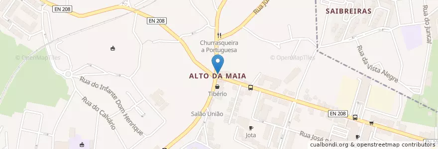 Mapa de ubicacion de Madureira's en ポルトガル, ノルテ, Área Metropolitana Do Porto, Porto, Maia, Águas Santas.