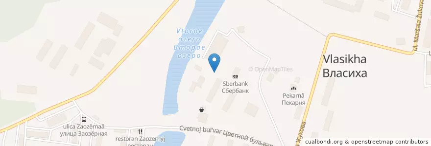 Mapa de ubicacion de Vlasikha en Russia, Central Federal District, Moscow Oblast, Одинцовский Городской Округ, Vlasikha.