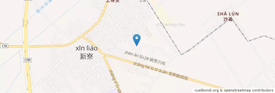Mapa de ubicacion de 軒轅神宮 en Tayvan, 臺南市, 安南區.