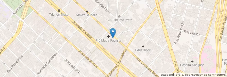 Mapa de ubicacion de Pró Matre Paulista en Brésil, Région Sud-Est, São Paulo, Região Geográfica Intermediária De São Paulo, Região Metropolitana De São Paulo, Região Imediata De São Paulo, São Paulo.