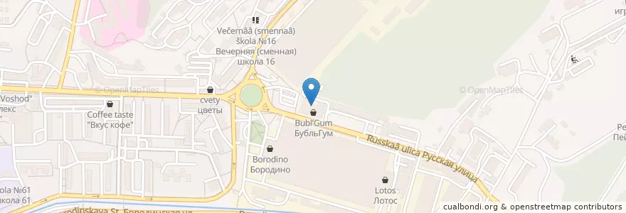 Mapa de ubicacion de Курёнок en روسيا, Дальневосточный Федеральный Округ, بريمورسكي كراي, Владивостокский Городской Округ.