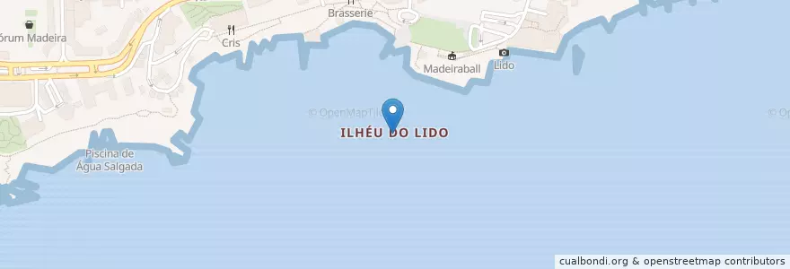 Mapa de ubicacion de Ilhéu do Lido en Португалия, Ilhéu Do Lido, São Martinho.