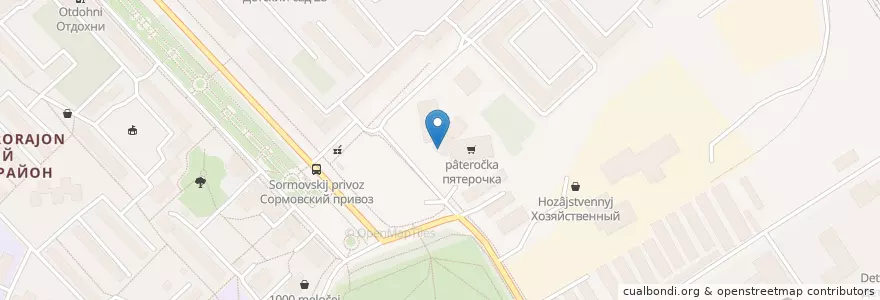 Mapa de ubicacion de Рынок en Rusya Federasyonu, Приволжский Федеральный Округ, Nijniy Novgorod Oblastı, Городской Округ Нижний Новгород.