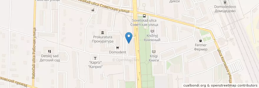 Mapa de ubicacion de Участковый пукт полиции №2 en Rússia, Distrito Federal Central, Oblast De Moscou, Городской Округ Домодедово.