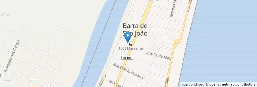Mapa de ubicacion de Rodoviária de Barra de São João en 브라질, 남동지방, 리우데자네이루, Região Geográfica Intermediária De Macaé-Rio Das Ostras-Cabo Frio, Região Geográfica Imediata De Macaé-Rio Das Ostras, Casimiro De Abreu.