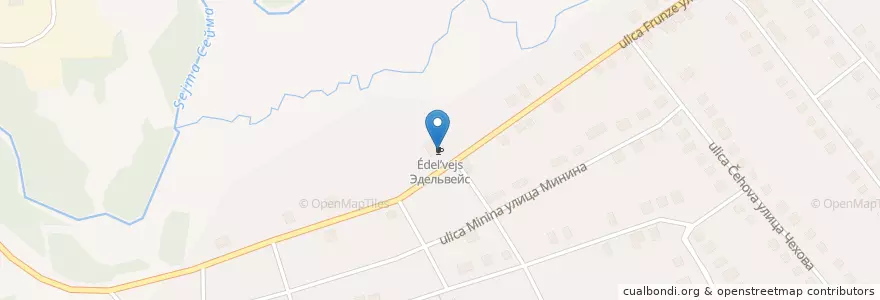 Mapa de ubicacion de Эдельвейс en Russland, Föderationskreis Wolga, Oblast Nischni Nowgorod, Володарский Район, Городское Поселение Володарск.