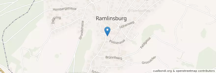 Mapa de ubicacion de Primarschule Ramlinsburg en Svizzera, Basilea Campagna, Bezirk Liestal, Ramlinsburg.