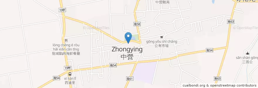 Mapa de ubicacion de 武安宮 en Taiwan, Tainan, Distretto Di Xiaying.