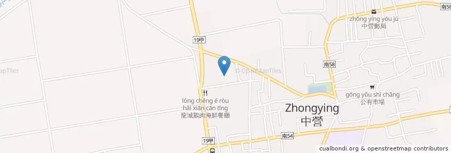 Mapa de ubicacion de 慈惠堂 en Taiwan, Tainan, Xiaying.