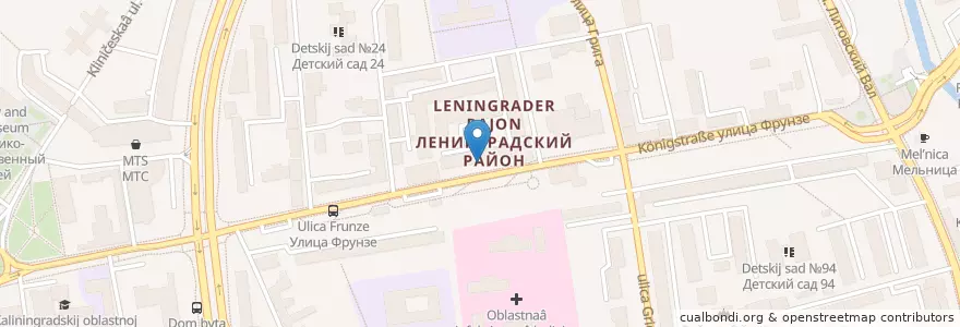 Mapa de ubicacion de Новая Аптека en ロシア, 北西連邦管区, カリーニングラード州, Городской Округ Калининград.