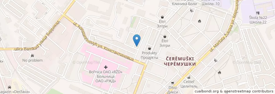 Mapa de ubicacion de Городская библиотека, филиал №11 en Russland, Föderationskreis Zentralrussland, Oblast Kaluga, Городской Округ Калуга.