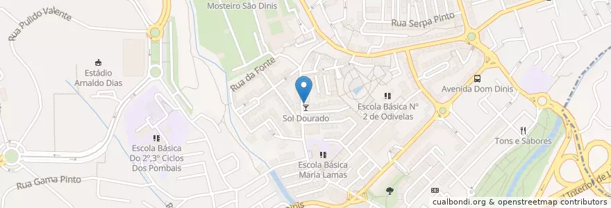 Mapa de ubicacion de Espiga Dourada en Portugal, Área Metropolitana De Lisboa, Lisboa, Grande Lisboa, Odivelas, Odivelas.