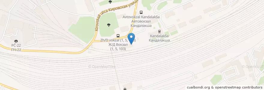 Mapa de ubicacion de Экспресс en Russia, Northwestern Federal District, Murmansk Oblast, Kantalahti District, Городское Поселение Кандалакша.