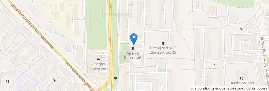 Mapa de ubicacion de Элвет en Russia, Northwestern Federal District, Leningrad Oblast, Saint Petersburg, Московский Район, Округ Звёздное.