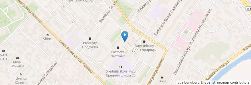Mapa de ubicacion de Сувлачная en روسيا, منطقة فيدرالية جنوبية, منطقة كراسنودار, Городской Округ Сочи.