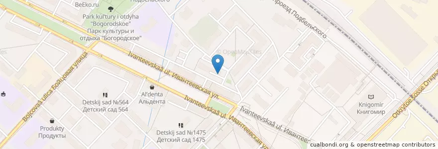 Mapa de ubicacion de ООО "СитиМед" en Rússia, Distrito Federal Central, Москва, Восточный Административный Округ.