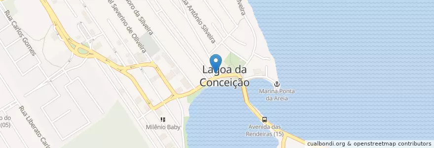 Mapa de ubicacion de PanVel en ブラジル, 南部地域, サンタ カタリーナ, Microrregião De Florianópolis, Região Geográfica Intermediária De Florianópolis, フロリアノーポリス.