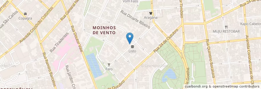 Mapa de ubicacion de Bella Gula en Brasil, Região Sul, Rio Grande Do Sul, Região Metropolitana De Porto Alegre, Região Geográfica Intermediária De Porto Alegre, Região Geográfica Imediata De Porto Alegre, Porto Alegre.