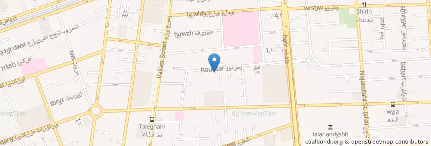 Mapa de ubicacion de مدرسه فرزانگان en ایران, استان تهران, شهرستان تهران, تهران, بخش مرکزی شهرستان تهران.