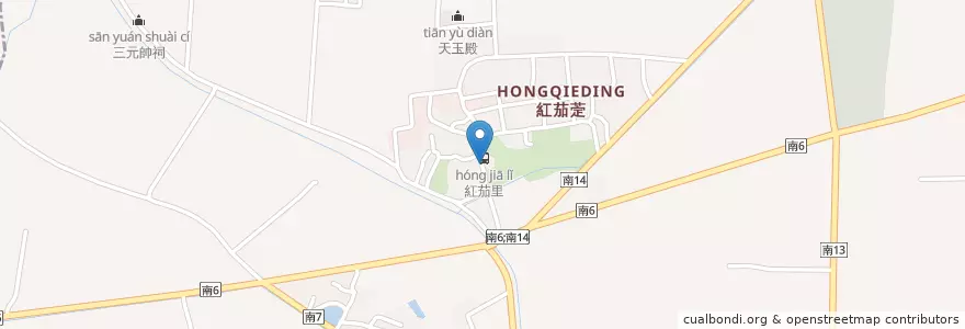 Mapa de ubicacion de 慈明宮 en Taiwan, 臺南市, 學甲區.