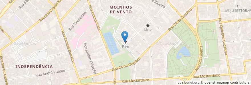 Mapa de ubicacion de Faro en Brazil, South Region, Rio Grande Do Sul, Metropolitan Region Of Porto Alegre, Região Geográfica Intermediária De Porto Alegre, Região Geográfica Imediata De Porto Alegre, Porto Alegre.