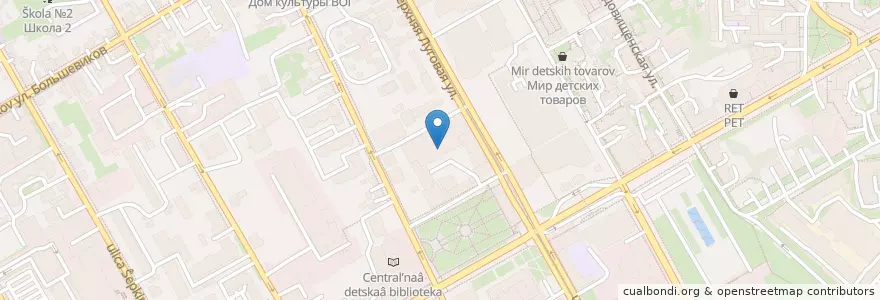Mapa de ubicacion de Фиеста en Rússia, Distrito Federal Central, Oblast De Kursk, Курский Район, Городской Округ Курск.