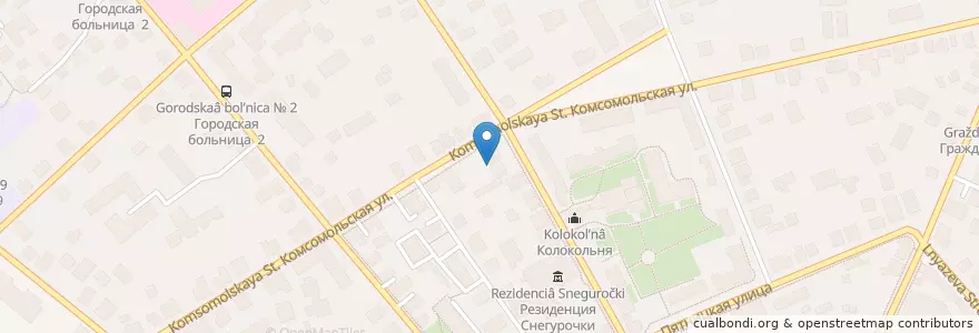 Mapa de ubicacion de ГИБДД по Костромской области en Russia, Distretto Federale Centrale, Oblast' Di Kostroma, Костромской Район, Городской Округ Кострома.