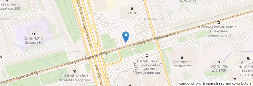 Mapa de ubicacion de ВТБ en Rússia, Distrito Federal Central, Москва, Южный Административный Округ.