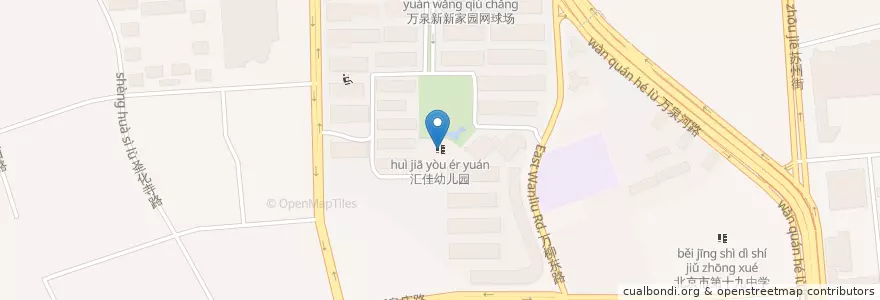 Mapa de ubicacion de 汇佳幼儿园 en China, Pequim, Hebei, 海淀区.