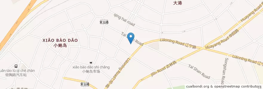 Mapa de ubicacion de KFC en China, Shandong, 青岛市, 市北区 (Shibei).