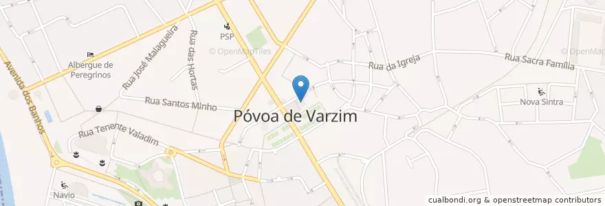Mapa de ubicacion de Caixa Geral de Depósitos en Portugal, Norte, Área Metropolitana Do Porto, Porto, Póvoa De Varzim, Póvoa De Varzim, Beiriz E Argivai.