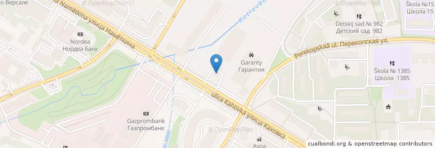 Mapa de ubicacion de Лукойл en Россия, Центральный Федеральный Округ, Москва, Юго-Западный Административный Округ, Район Черёмушки.
