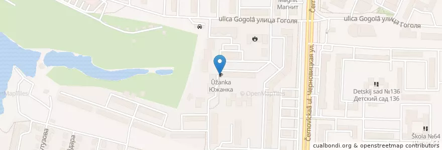 Mapa de ubicacion de Южанка en 러시아, Центральный Федеральный Округ, Рязанская Область, Городской Округ Рязань.
