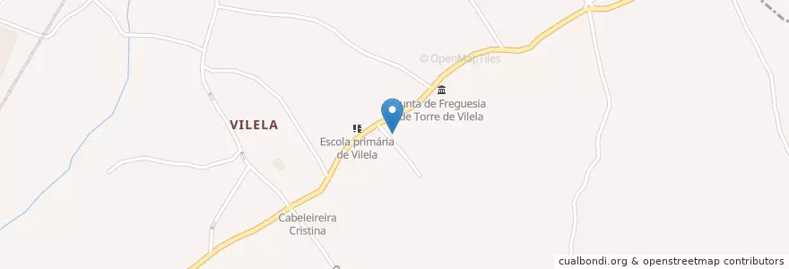 Mapa de ubicacion de Cheira a Moina en Portugal, Mitte, Baixo Mondego, Coimbra, Coimbra, Trouxemil E Torre De Vilela.