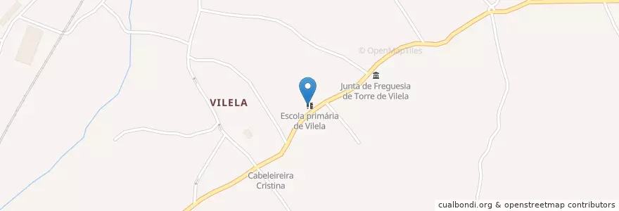 Mapa de ubicacion de Escola primária de Vilela en Portogallo, Centro, Baixo Mondego, Coimbra, Coimbra, Trouxemil E Torre De Vilela.