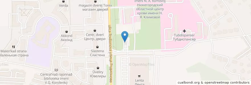 Mapa de ubicacion de Терминал en Russie, District Fédéral De La Volga, Oblast De Nijni Novgorod, Городской Округ Нижний Новгород.