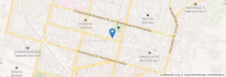 Mapa de ubicacion de Пицца-Рико en Россия, Дальневосточный Федеральный Округ, Приморский Край, Владивостокский Городской Округ.