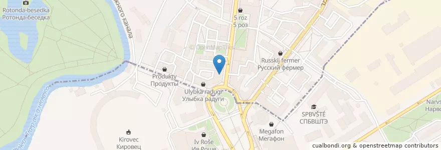 Mapa de ubicacion de Сахара en Russia, Northwestern Federal District, Leningrad Oblast, Saint Petersburg, Адмиралтейский Район, Екатерингофский Округ.