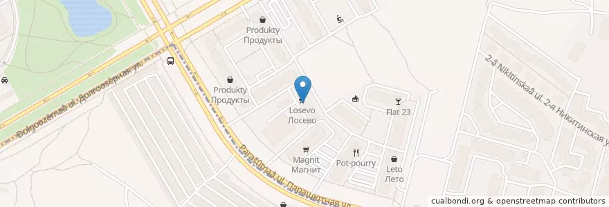 Mapa de ubicacion de Шарлотка en Rusland, Северо-Западный Федеральный Округ, Oblast Leningrad, Sint-Petersburg, Приморский Район, Округ Юнтолово.