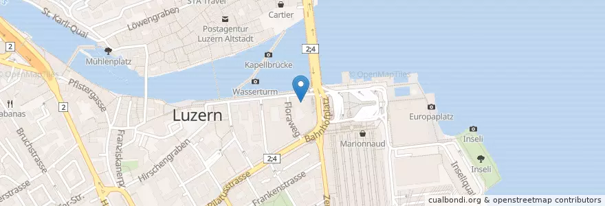 Mapa de ubicacion de Hauptpost en سوئیس, Luzern, Luzern.