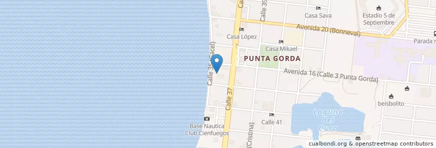 Mapa de ubicacion de Patio de Artex en Cuba, Cienfuegos, Cienfuegos, Ciudad De Cienfuegos.